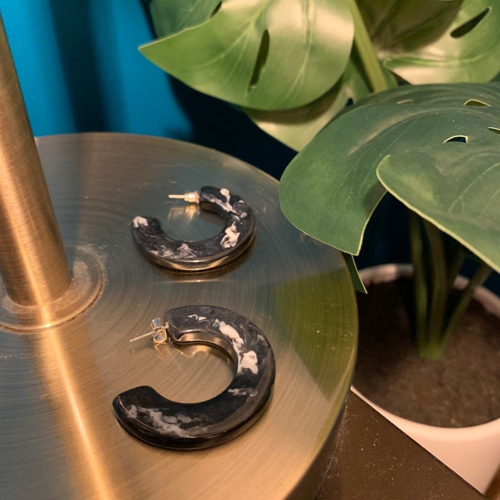 Urban Outfitters Marble Hoops